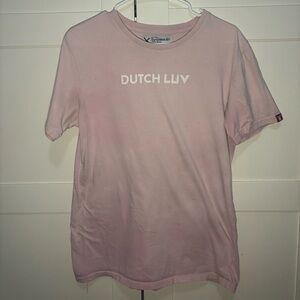 Dutch Bros “Dutch Luv” Pink Graphic Tee